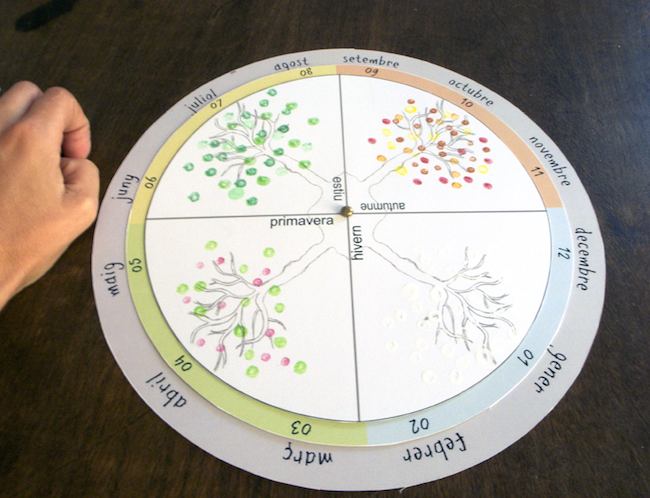 Manualidades para niños: Calendario de las estaciones del año