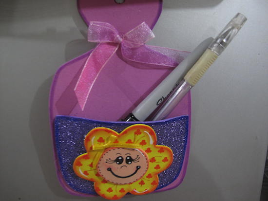 Portanotas para refrigerador, nevera  Angeles Manualidades